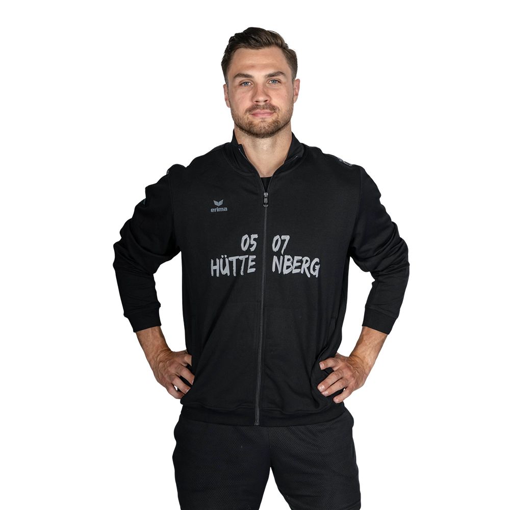 Tracktop Jacke schwarzS Schwarz