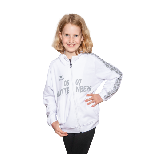 Tracktop Jacke Kids weiß128 Weiß